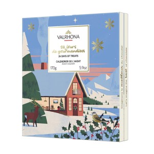 giv en julekalender med mørk chokolade
