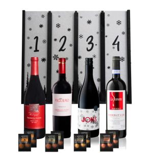giv en kalender med italiensk rødvin til advent